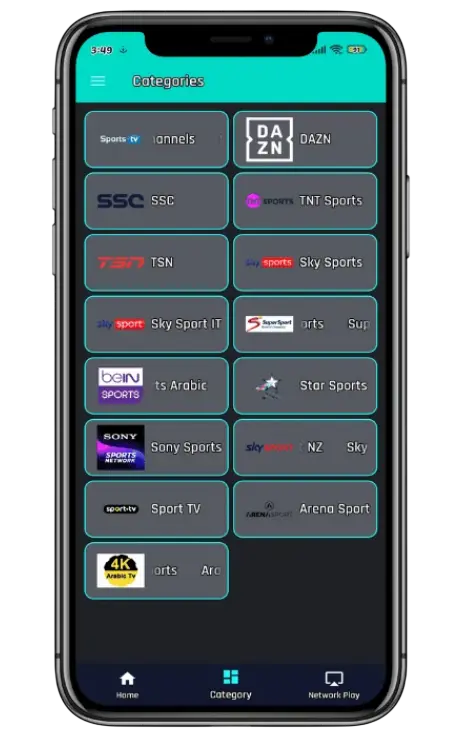 Sportzfy for iOS app screenshot